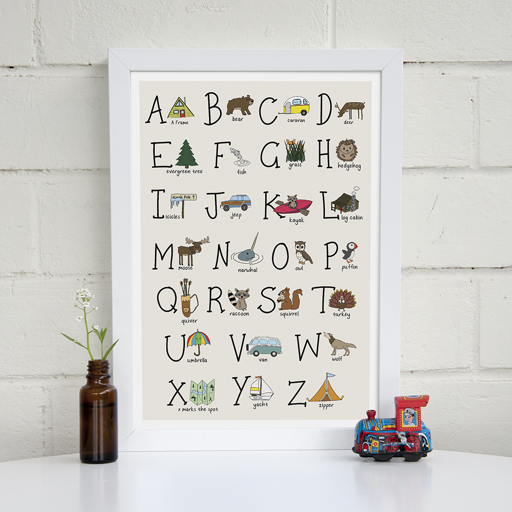 AlphabetNurseryPosterLatte