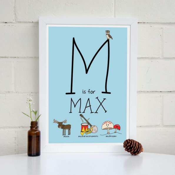 M is for personalised print