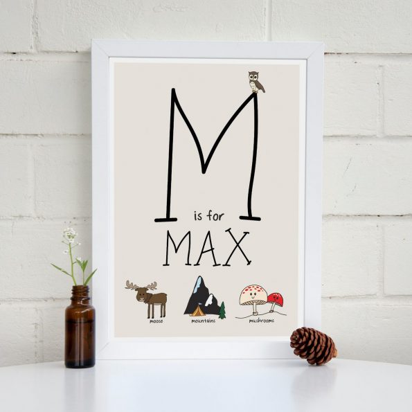M is for personalised print