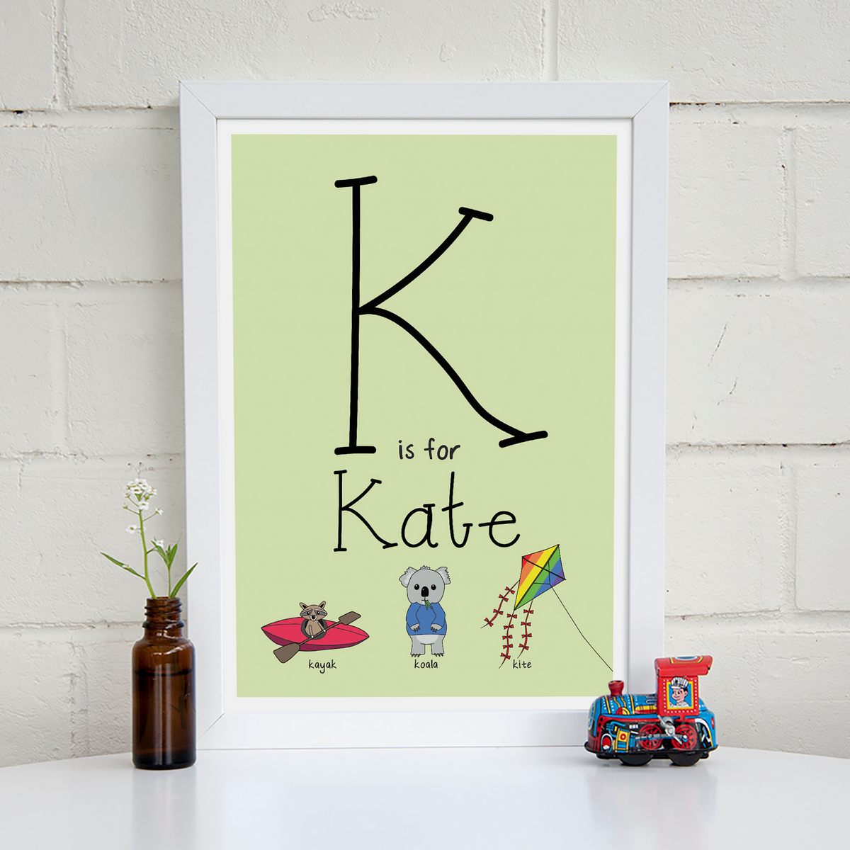 KisforGreenFlood Kis for personalised print