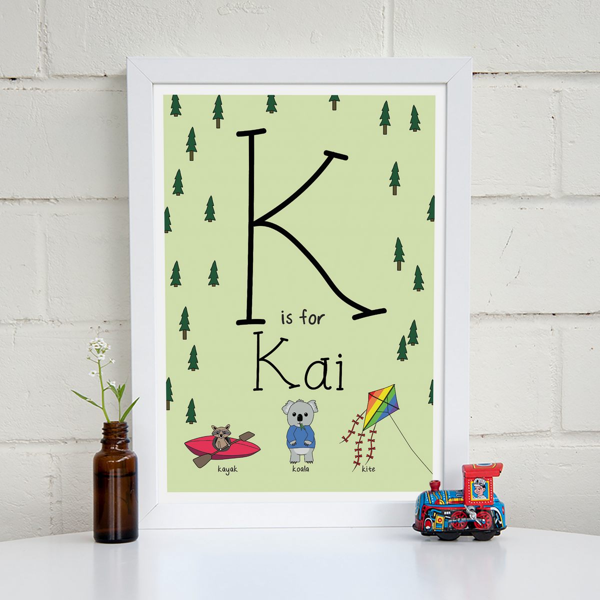 KisforWoodlandFlood Kis for personalised print